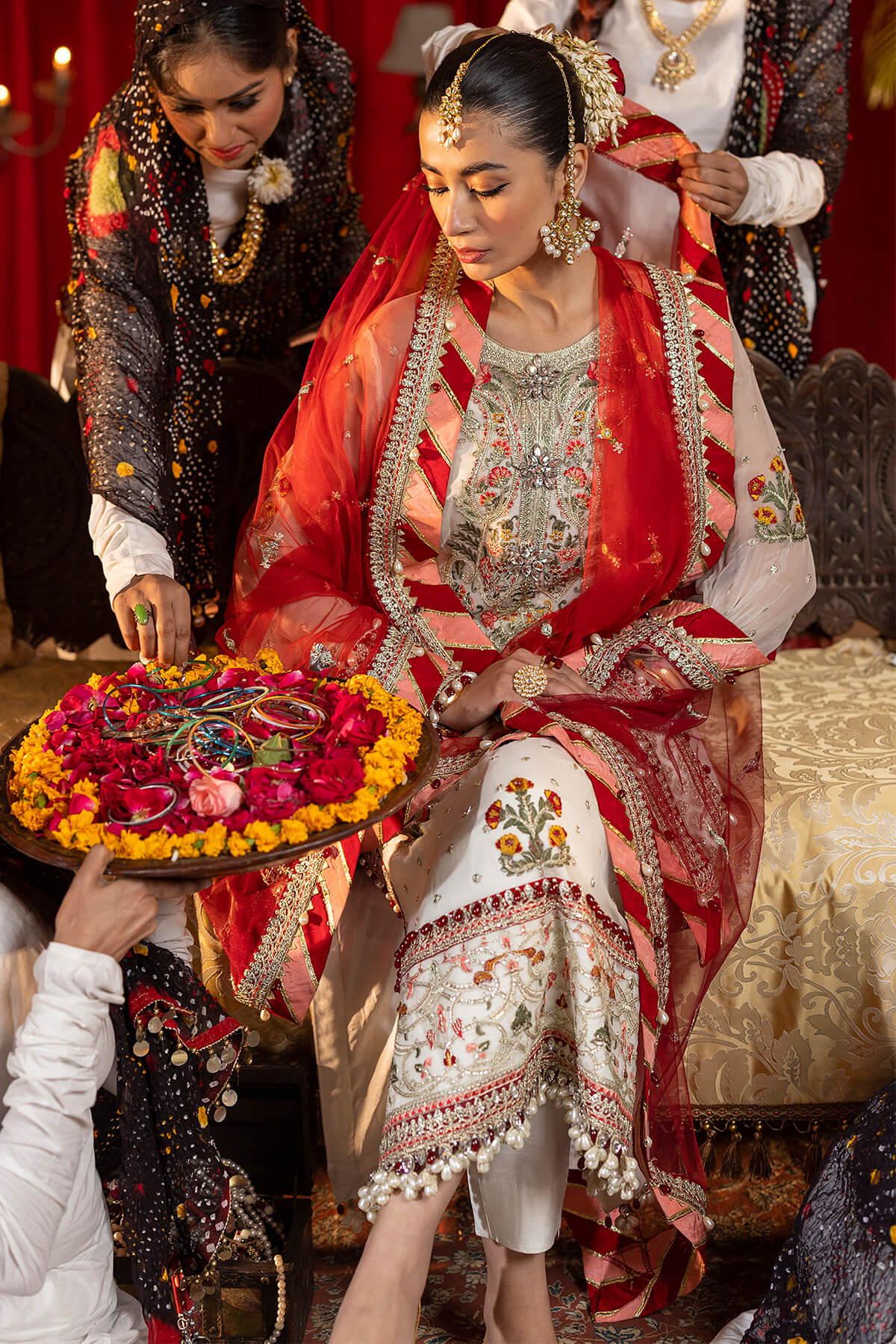 Raeesa Premium | Saf e Awwal Wedding Formals | D-6 - Designer Dress with Intricate embroidery and embellishments. Shop elegent wedding dress at Maria Faisal.