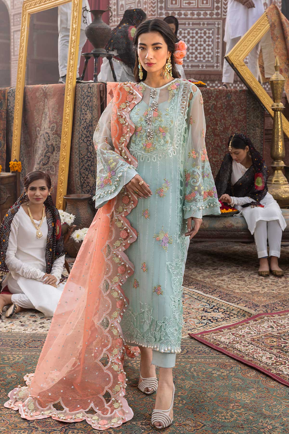 Raeesa Premium | Saf e Awwal Wedding Formals | D-1 - Designer Dress with Intricate embroidery and embellishments. Shop elegent wedding dress at Maria Faisal.