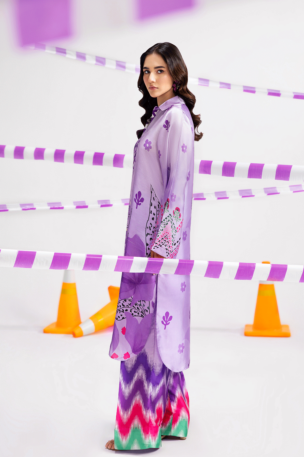 Afsanah | The Print Edit | MAJESTIC SERENE (extended shirt) AP-115 by Maria Faisal - Registered Vendor of : Afsanah - type : Ladies Clothes - 100% original wedding dresses