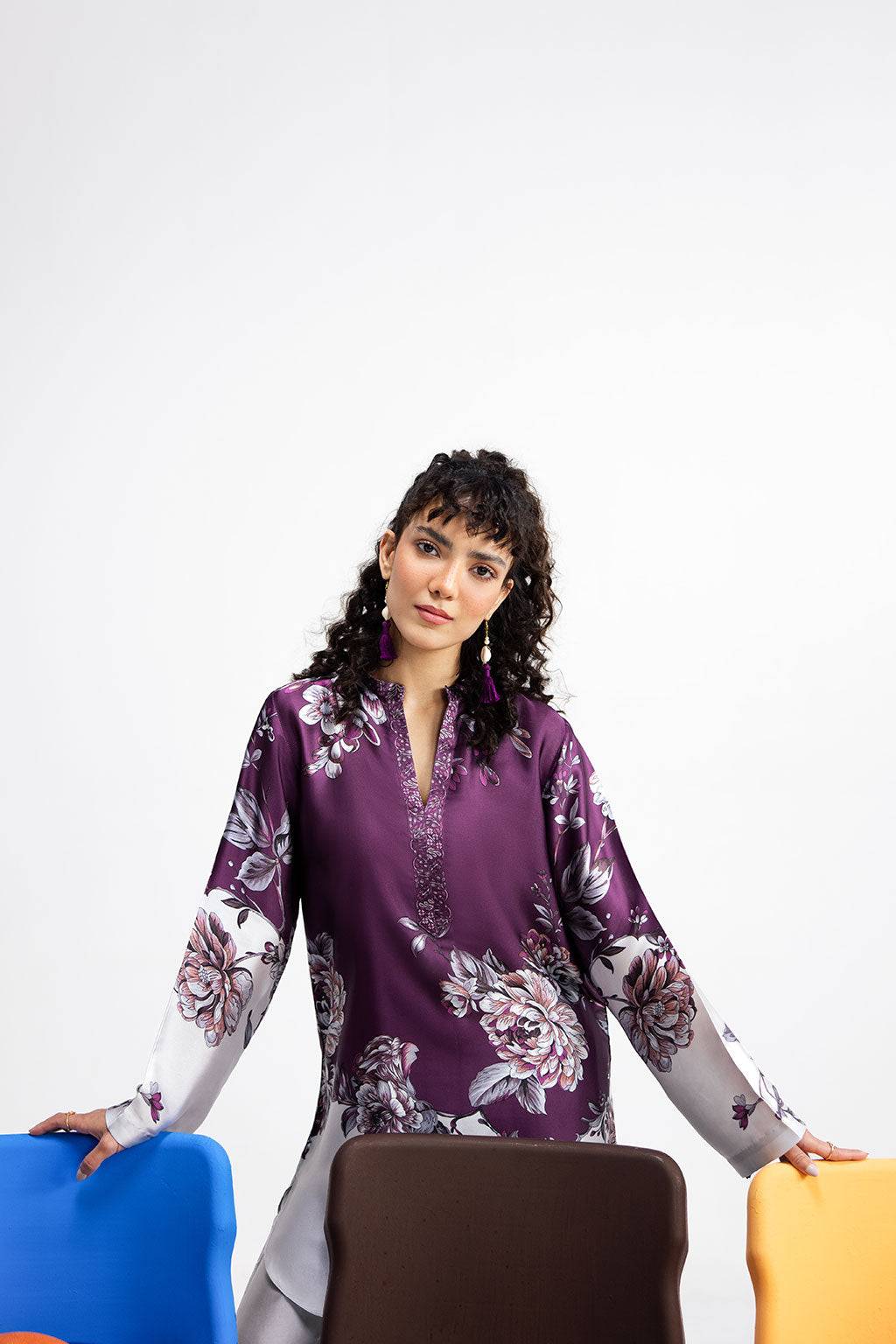 Afsanah | The Print Edit | PURPLE SAPPHIRE AP-114 by Maria Faisal - Registered Vendor of : Afsanah - type : Ladies Clothes - 100% original wedding dresses