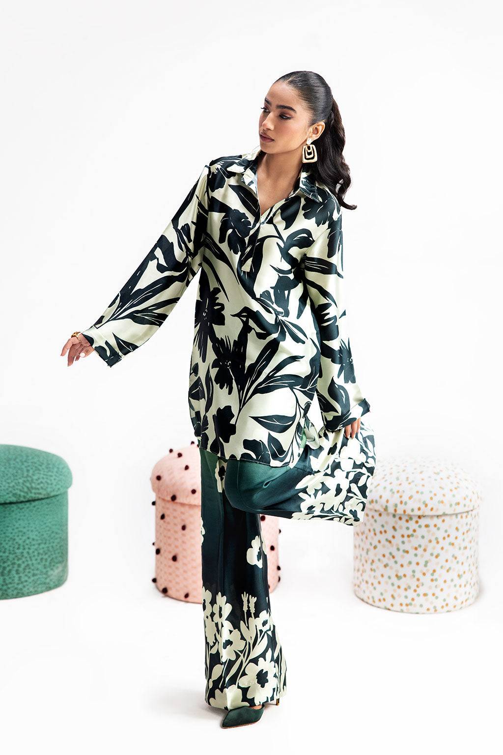 Afsanah | The Print Edit | GREEN SPARKLE AP-106 by Maria Faisal - Registered Vendor of : Afsanah - type : Ladies Clothes - 100% original wedding dresses