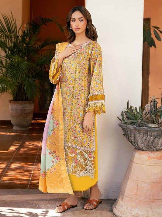 Bin Ilyas | Hazel Printed Lawn 25 | 2072 - B by Maria Faisal - Registered Vendor of : Bin Ilyas - type : Ladies Clothes - 100% original wedding dresses