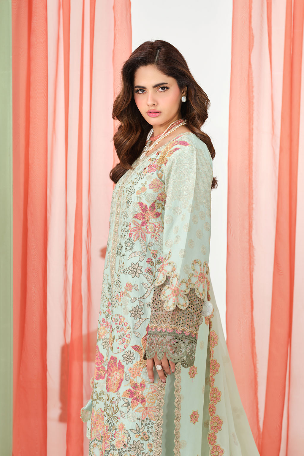 Ramsha | Riwayat Lawn Collection | Y-1505 - Luxury Dress - available at Maria Faisal in UK and USA.