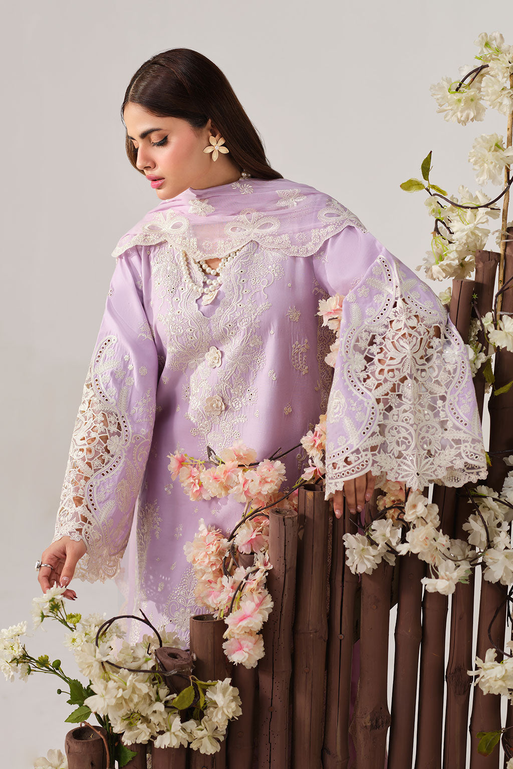 Ramsha | Riwayat Lawn Collection | Y-1503 - Luxury Dress - available at Maria Faisal in UK and USA.