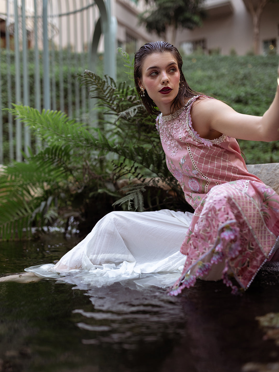 Roheenaz | Dahlia Embroidered Lawn 24 | Peony - Ladies Clothes