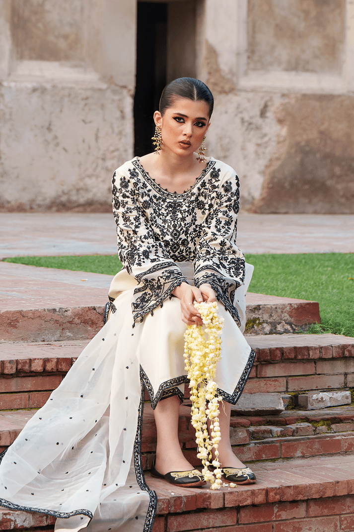 Saad Shaikh | Zaria Festive Pret 25 | ISLE - Formal Dress - available at Maria Faisal in UK and USA.