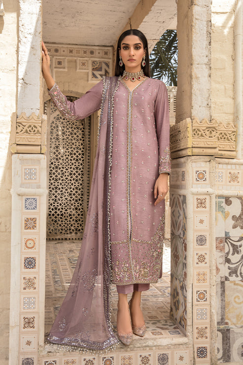 Saffron | Persia Wedding Collection | Plum Velvet - Maria Faisal