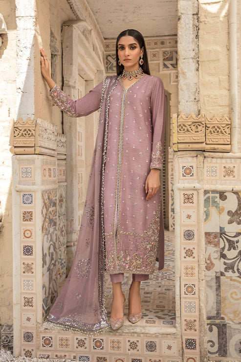 Saffron | Persia Wedding Collection | Plum Velvet - Maria Faisal