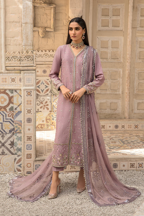 Saffron | Persia Wedding Collection | Plum Velvet - Maria Faisal