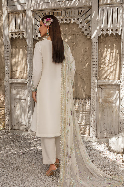 Saffron | Persia Wedding Collection | Pearl White - Maria Faisal