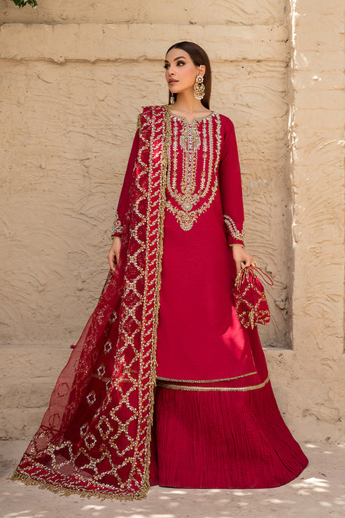 Saffron | Persia Wedding Collection | Rose Gold Satin - Maria Faisal