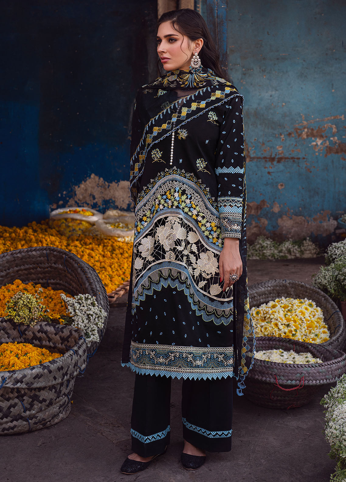 Sahane | Sahakari Chikankari Lawn Edit 24 | Kashish - Ladies Clothes