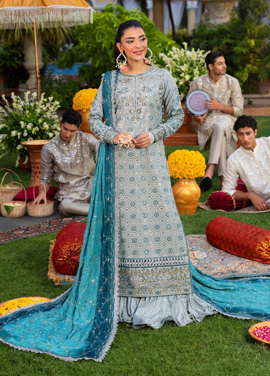 Sahane | Haye Dil Wedding Formals | CT 29003 Glow of Eternity - is Blue dress from Sahane - Ladies Clothes - Maria Faisal