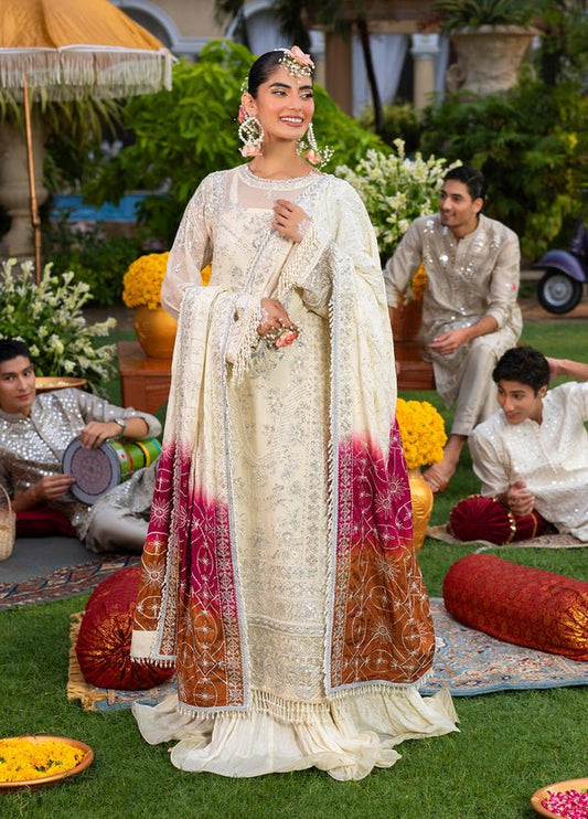 Sahane | Haye Dil Wedding Formals | CT 29007 Written in Stars - is Off White dress from Sahane - Ladies Clothes - Maria Faisal