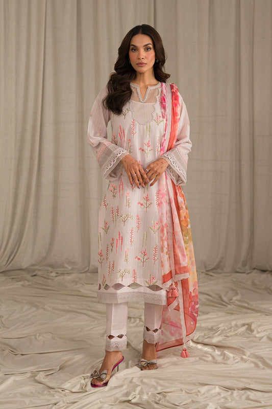 Sahar | Mirage Spring Luxury 24 | Textured Lawn 3 Piece (Embroidered) - Maria Faisal