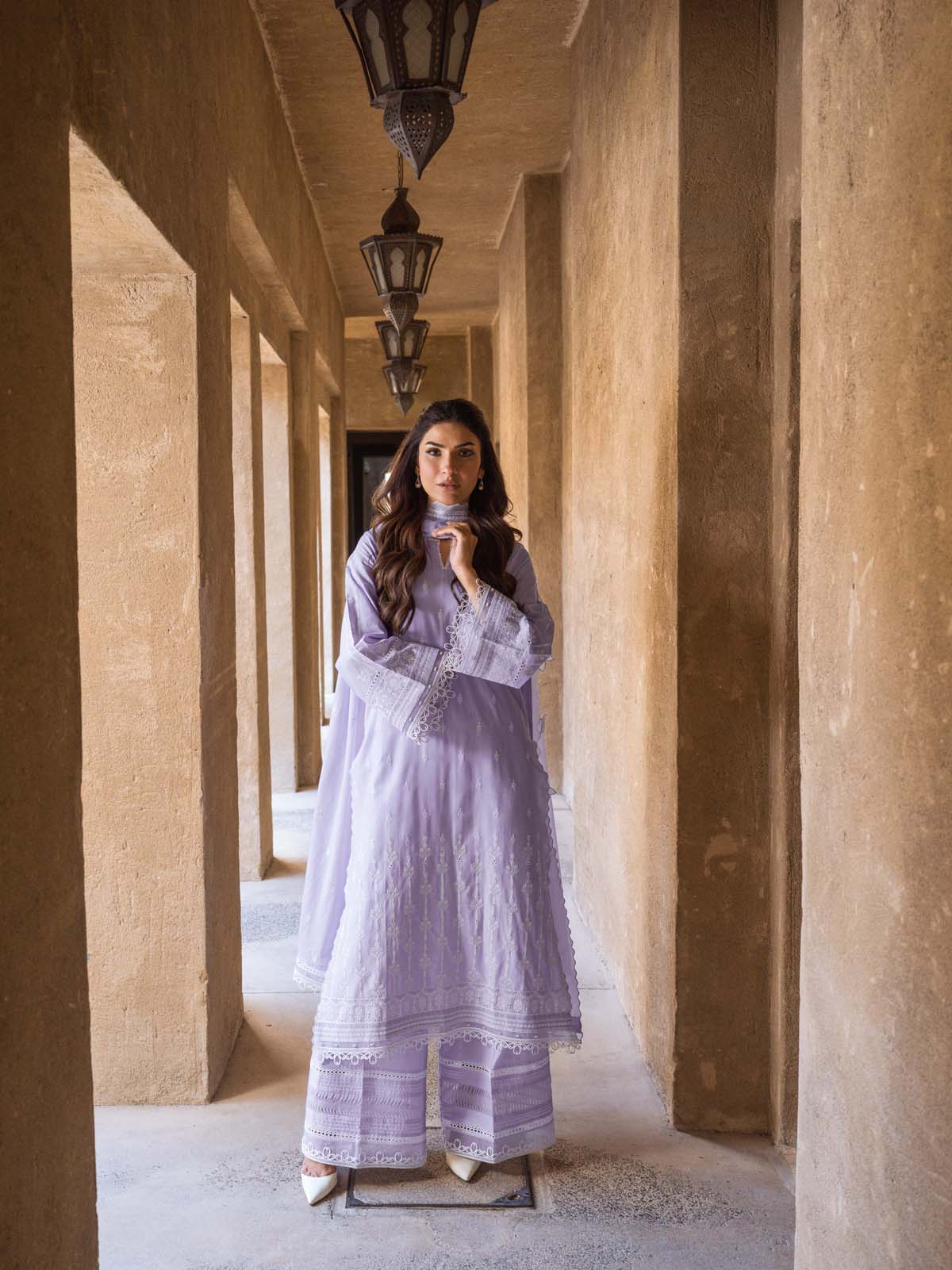 Sahar | Mirage Spring Luxury 24 | Chikankari 3 Piece - Maria Faisal