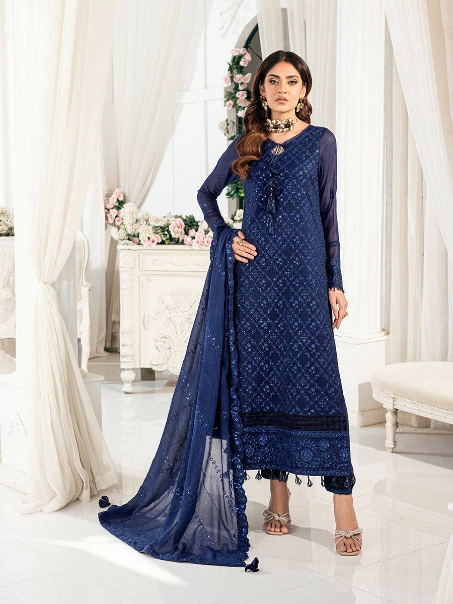 Salitex | Signature Festive Chiffon | CH042 by Maria Faisal - Registered Vendor of : Salitex - type : Ladies Clothes - 100% original wedding dresses