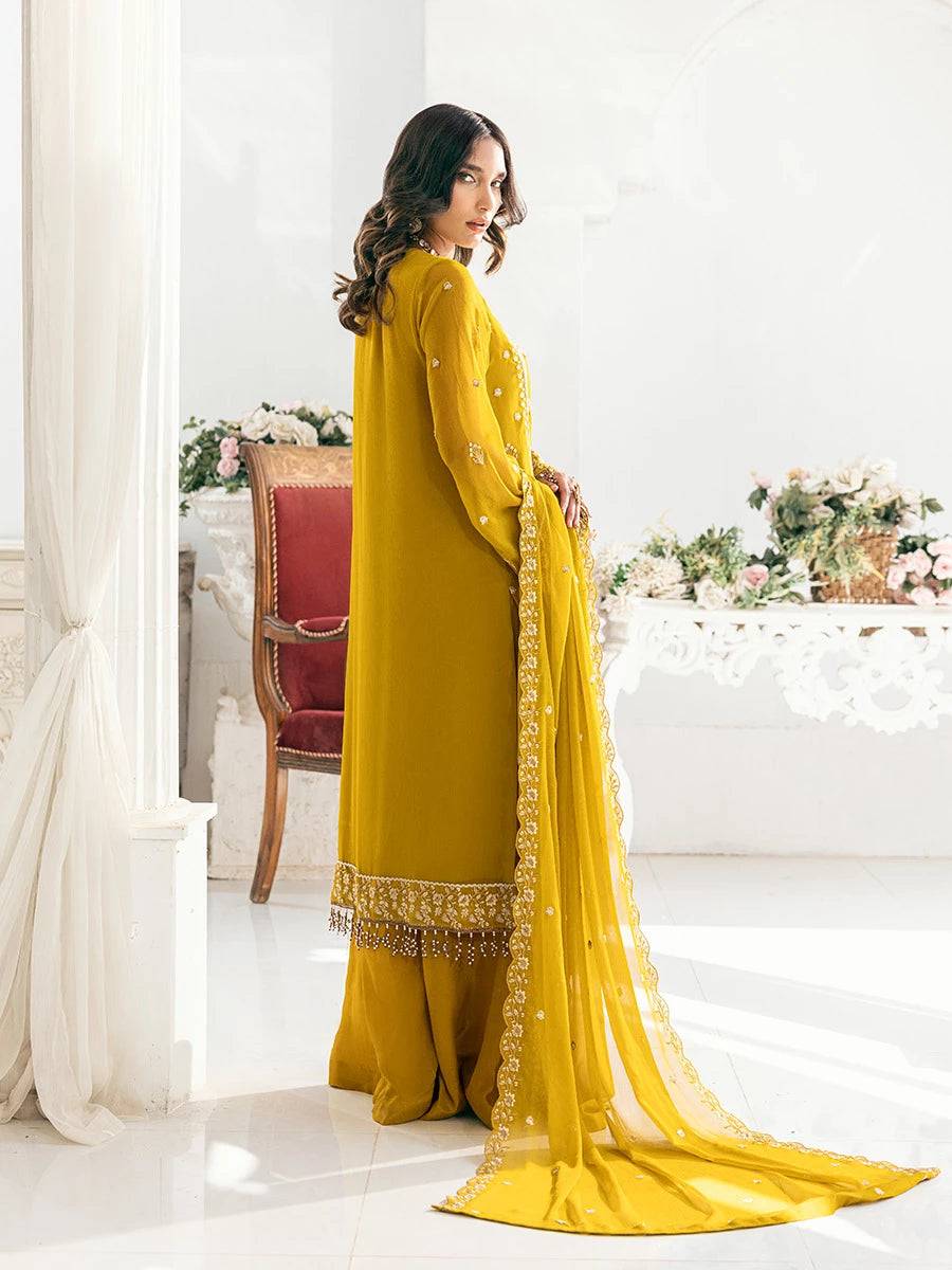 Salitex | Signature Festive Chiffon | CH041 by Maria Faisal - Registered Vendor of : Salitex - type : Ladies Clothes - 100% original wedding dresses