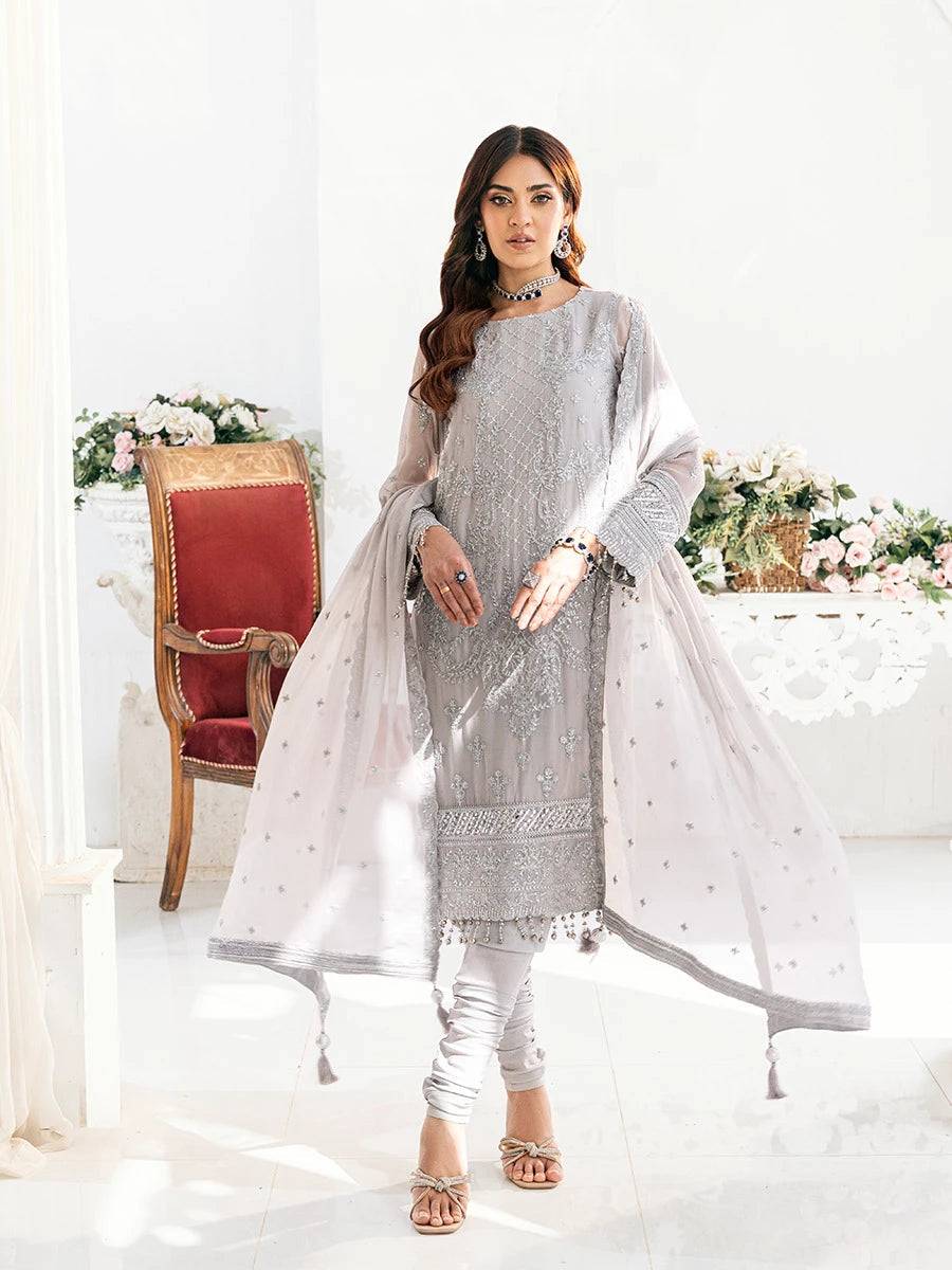 Salitex | Signature Festive Chiffon | CH034 by Maria Faisal - Registered Vendor of : Salitex - type : Ladies Clothes - 100% original wedding dresses
