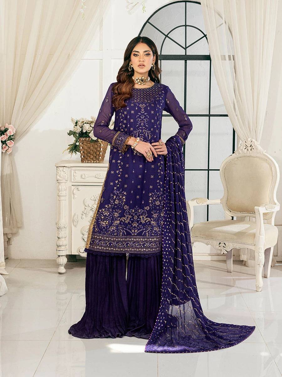 Salitex | Signature Festive Chiffon | CH046 by Maria Faisal - Registered Vendor of : Salitex - type : Ladies Clothes - 100% original wedding dresses