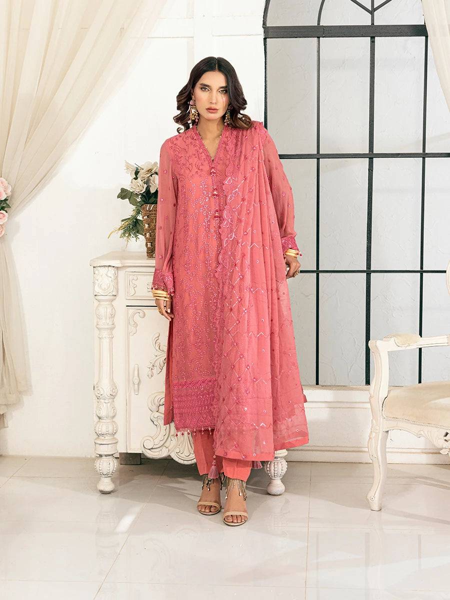 Salitex | Signature Festive Chiffon | CH025 by Maria Faisal - Registered Vendor of : Salitex - type : Ladies Clothes - 100% original wedding dresses
