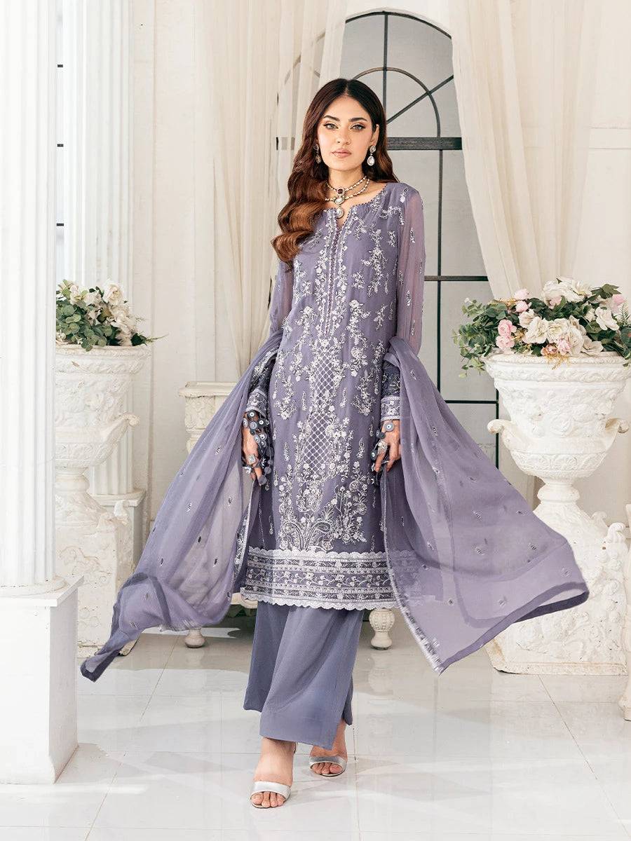 Salitex | Signature Festive Chiffon | CH047 by Maria Faisal - Registered Vendor of : Salitex - type : Ladies Clothes - 100% original wedding dresses
