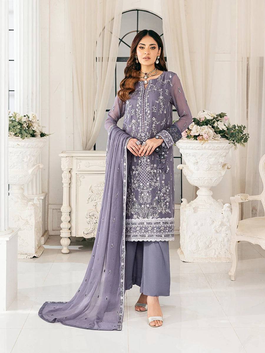 Salitex | Signature Festive Chiffon | CH047 by Maria Faisal - Registered Vendor of : Salitex - type : Ladies Clothes - 100% original wedding dresses