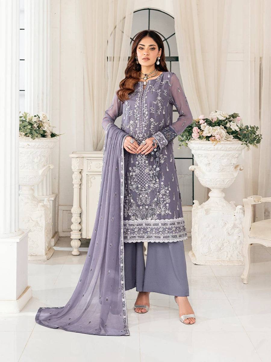 Salitex | Signature Festive Chiffon | CH047 by Maria Faisal - Registered Vendor of : Salitex - type : Ladies Clothes - 100% original wedding dresses
