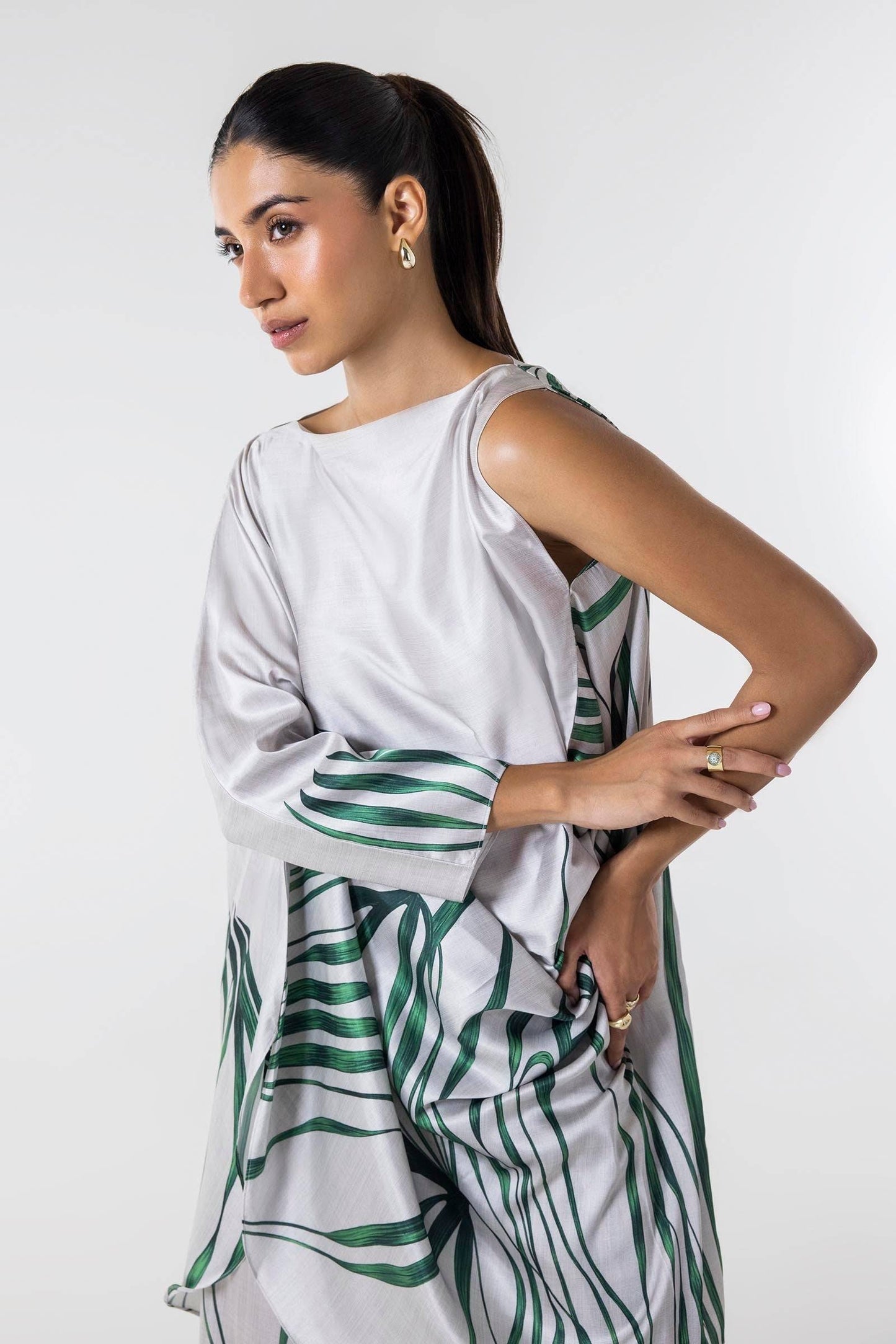 Sana Safinaz | Silk Tunics | SS24STP148P2T by Maria Faisal - Registered Vendor of : Sana Safinaz - type : Ladies Clothes - 100% original wedding dresses