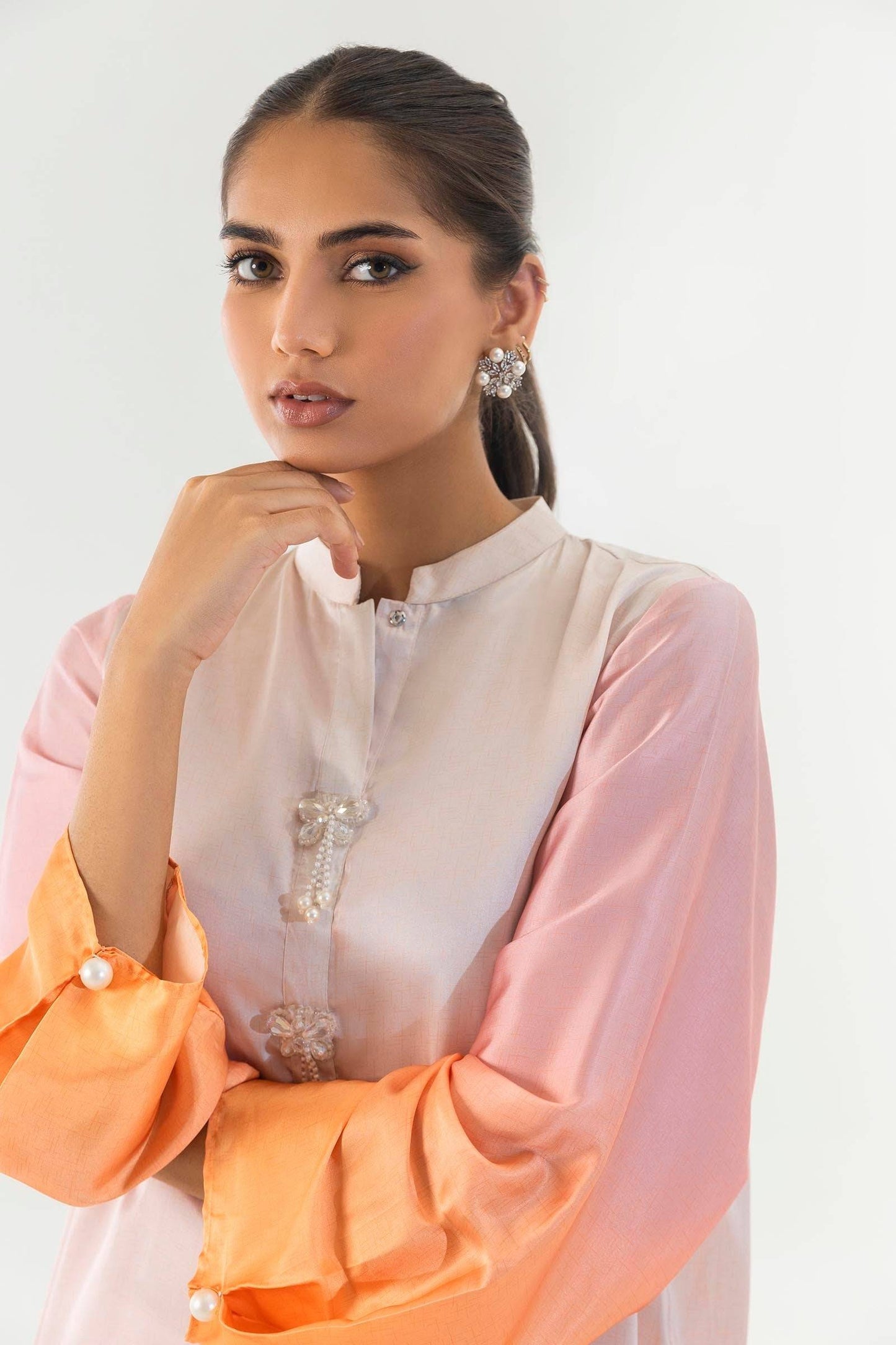 Sana Safinaz | Silk Tunics | SS24STP164P2T by Maria Faisal - Registered Vendor of : Sana Safinaz - type : Ladies Clothes - 100% original wedding dresses