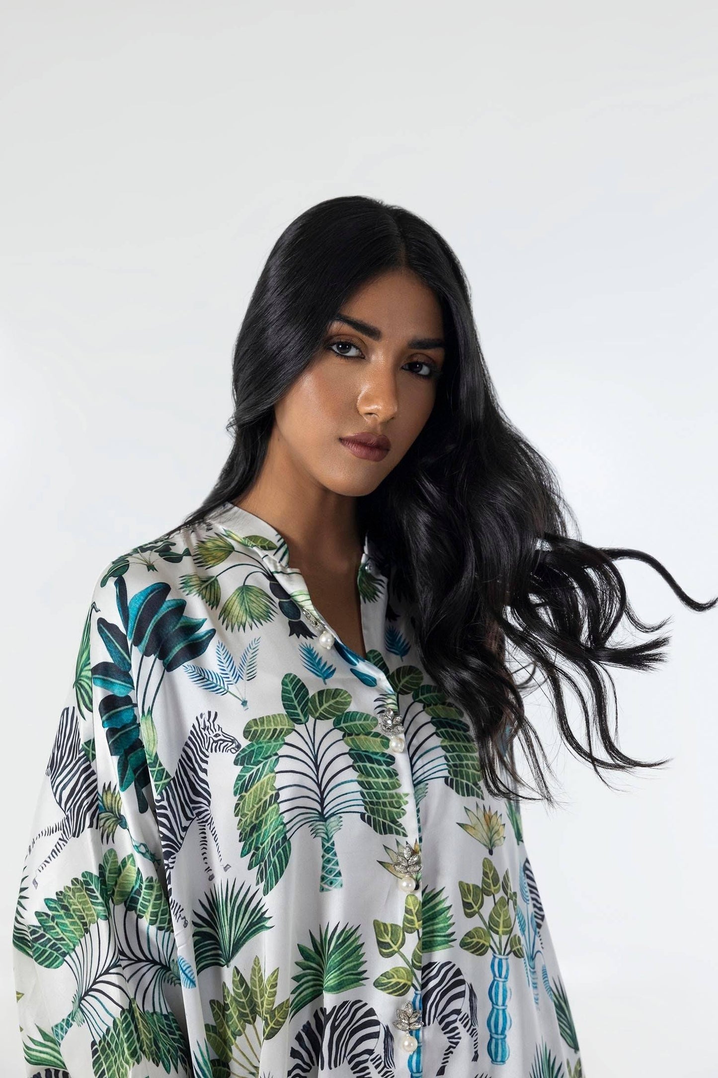 Sana Safinaz | Silk Tunics | SX24STP190P2T by Maria Faisal - Registered Vendor of : Sana Safinaz - type : Ladies Clothes - 100% original wedding dresses