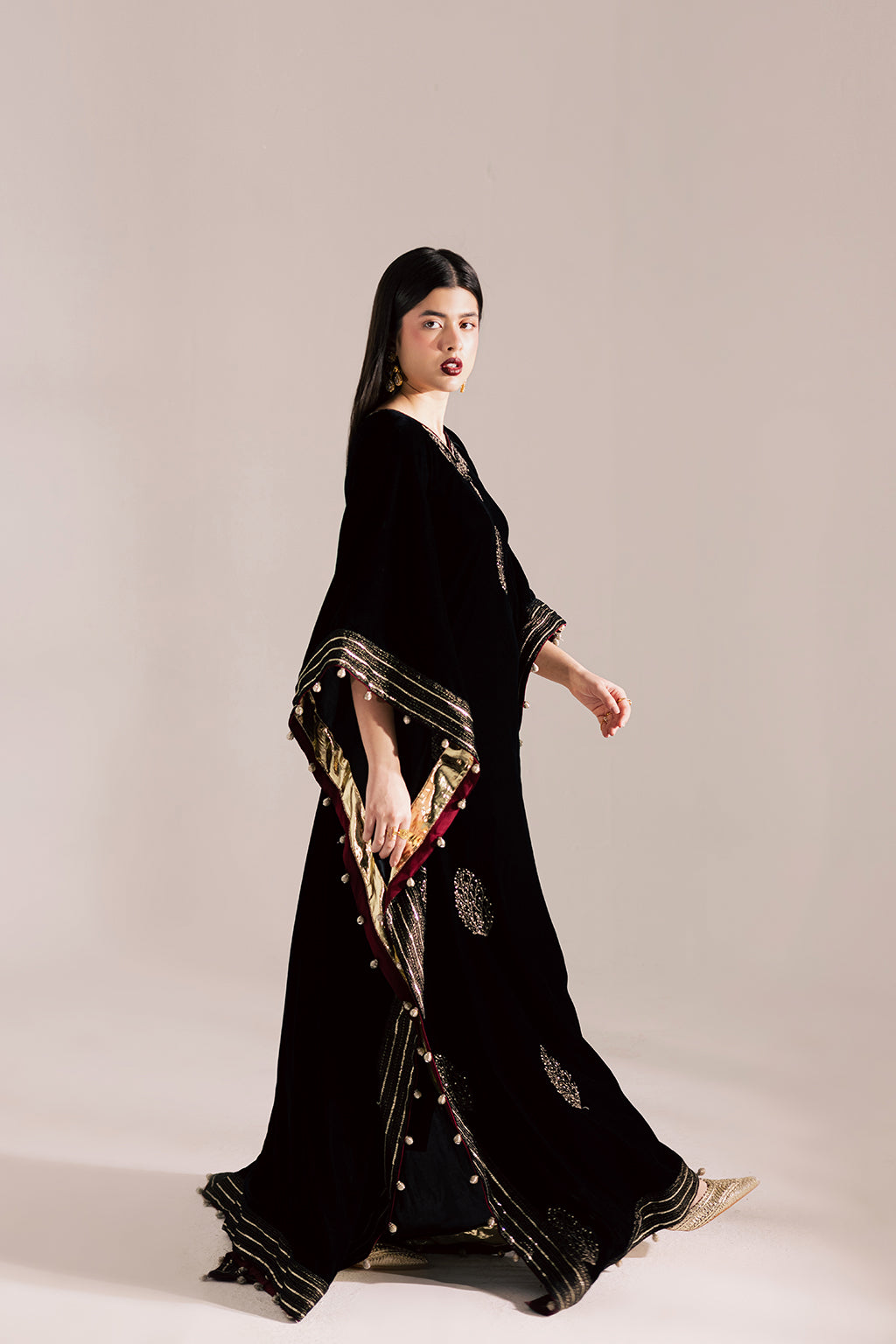 Vanya | Velvet Muse | KV-60 - Formal Dress - available at Maria Faisal in UK and USA.