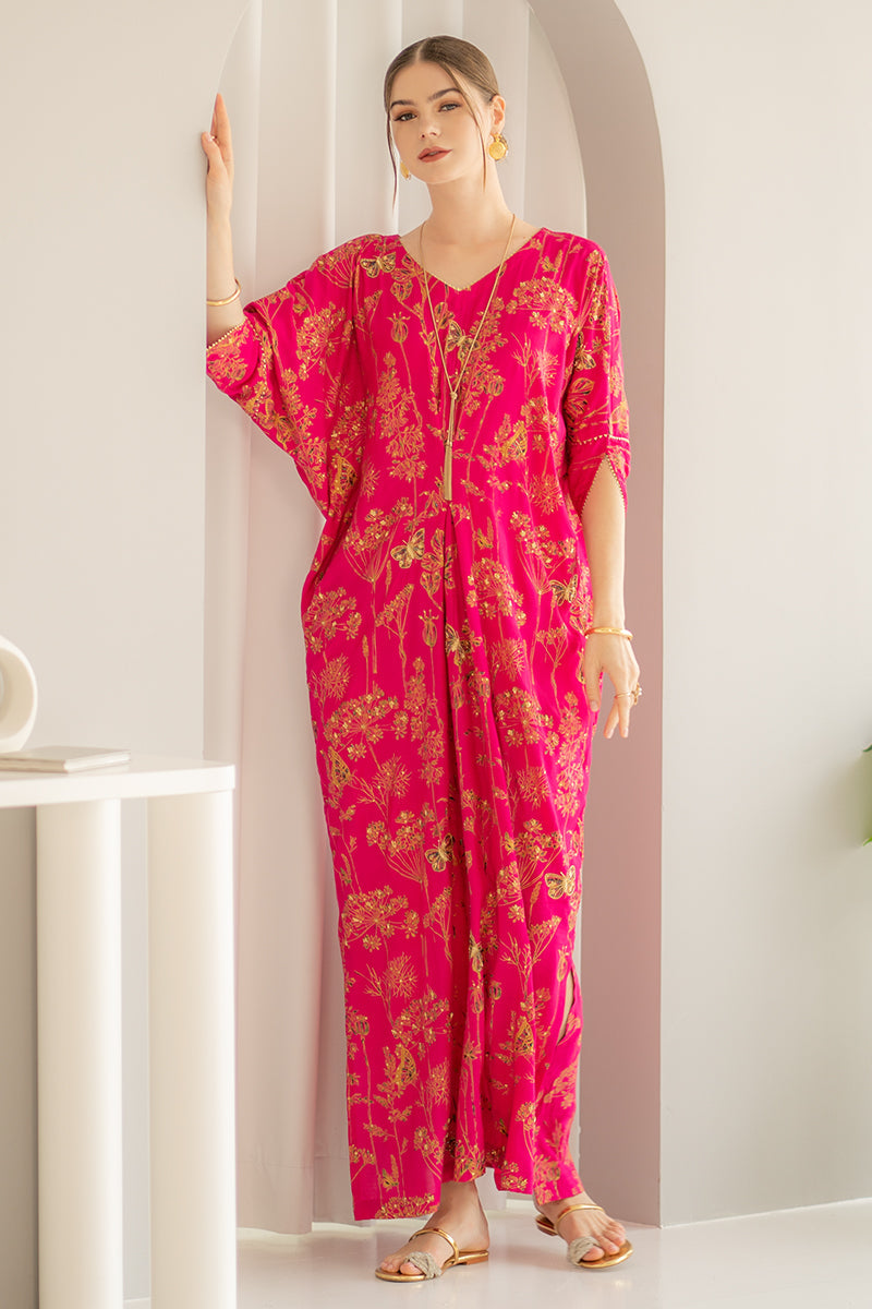 Diva Premium Kaftan - Shocking Pink