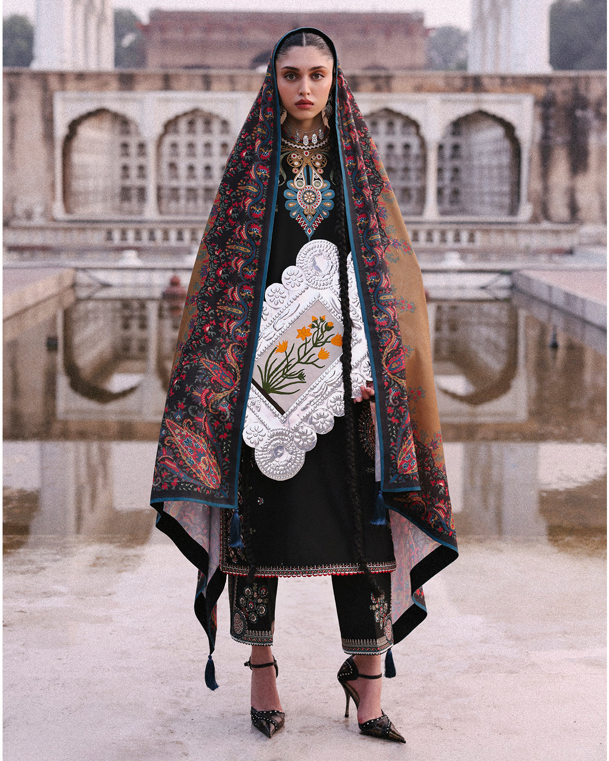 Jugnu | Khaddar 25 | Bejul - Casual Dress - available at Maria Faisal in UK and USA.