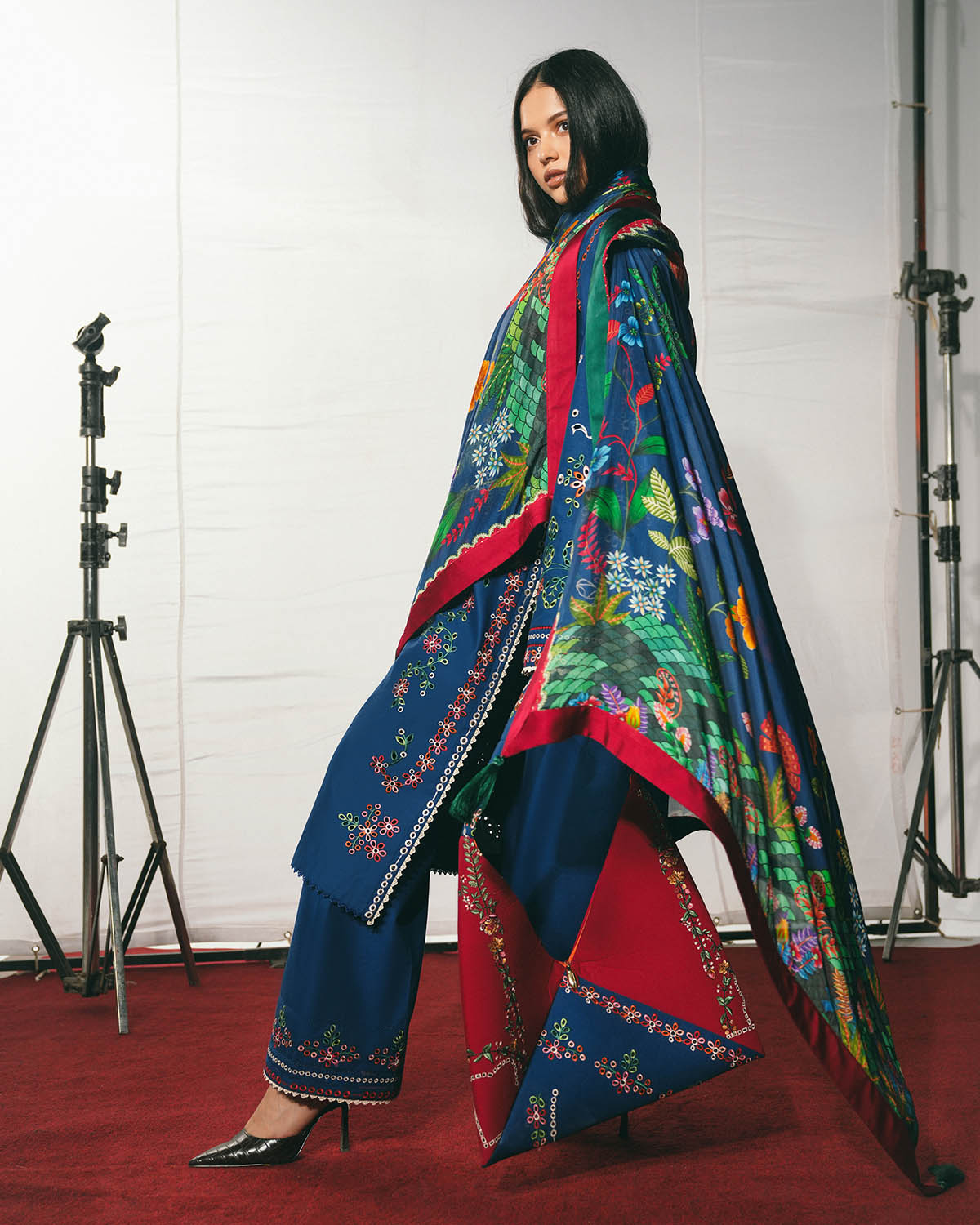 Jugnu | The Reserved View SS Edit | Peroz - Dress - available at Maria Faisal in UK and USA.