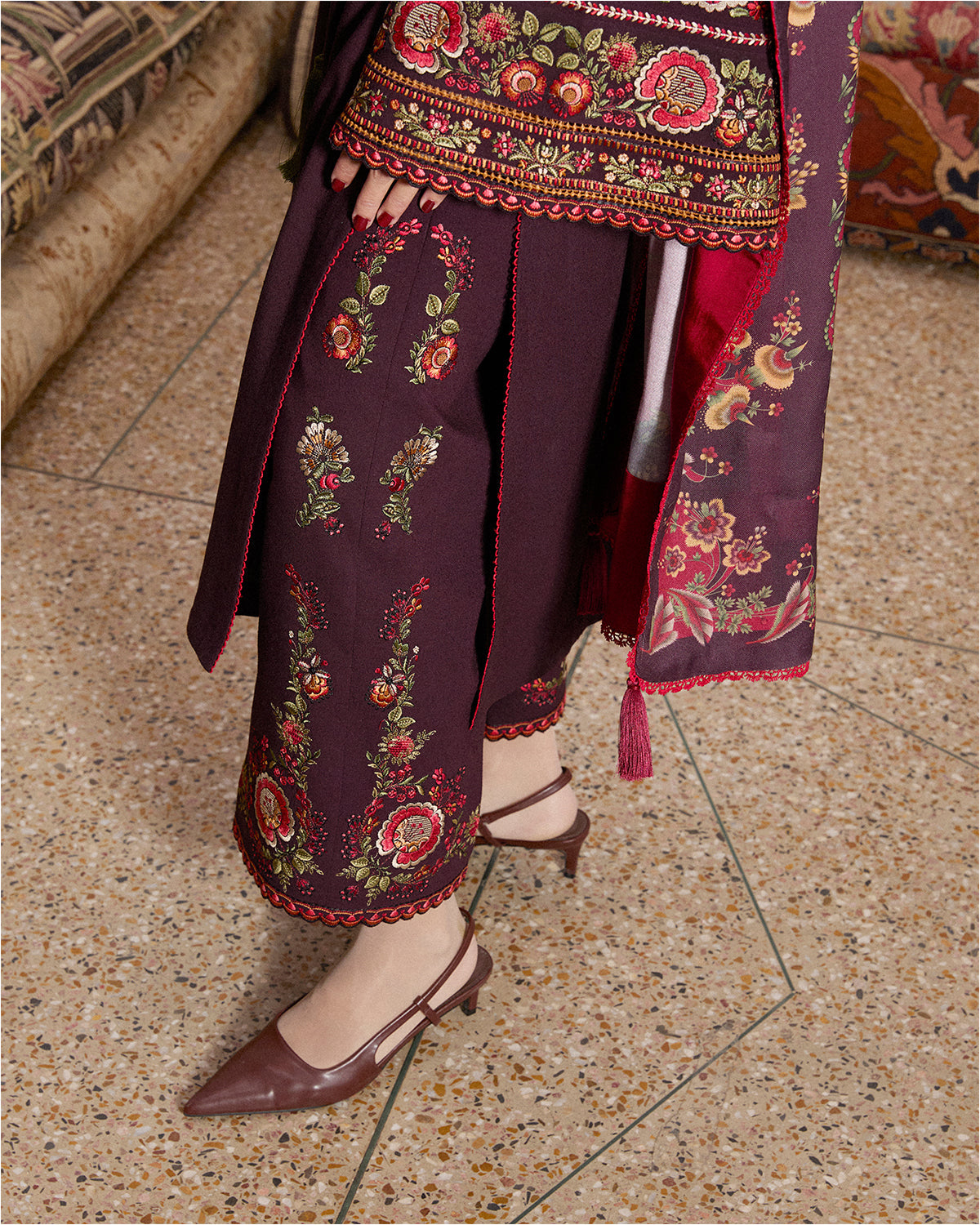 Jugnu | Karandi 25 | Bari - Luxury Dress - available at Maria Faisal in UK and USA.