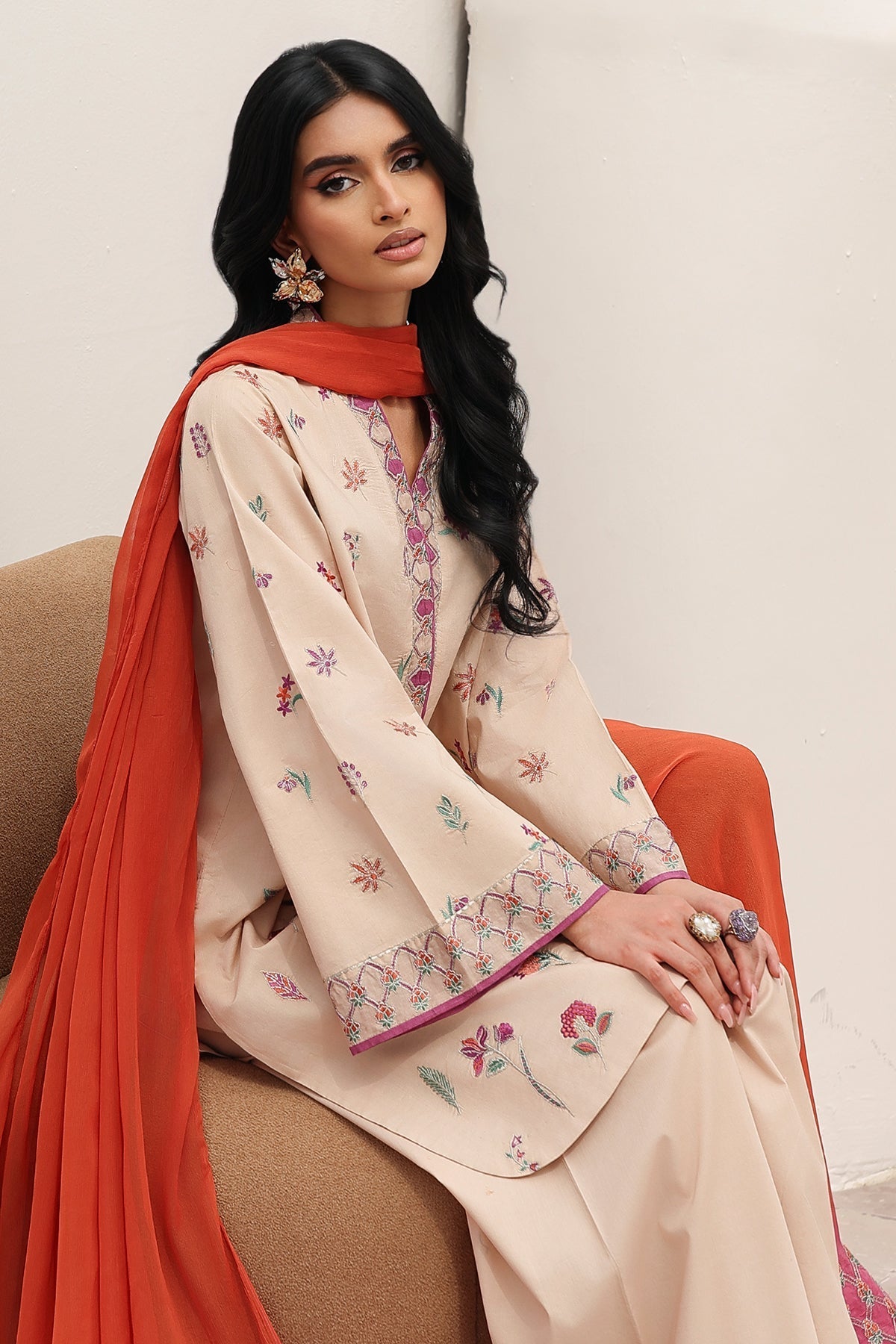 Charizma | Festive Edit | CNP-6-211 - Luxury Dress - available at Maria Faisal in UK and USA.