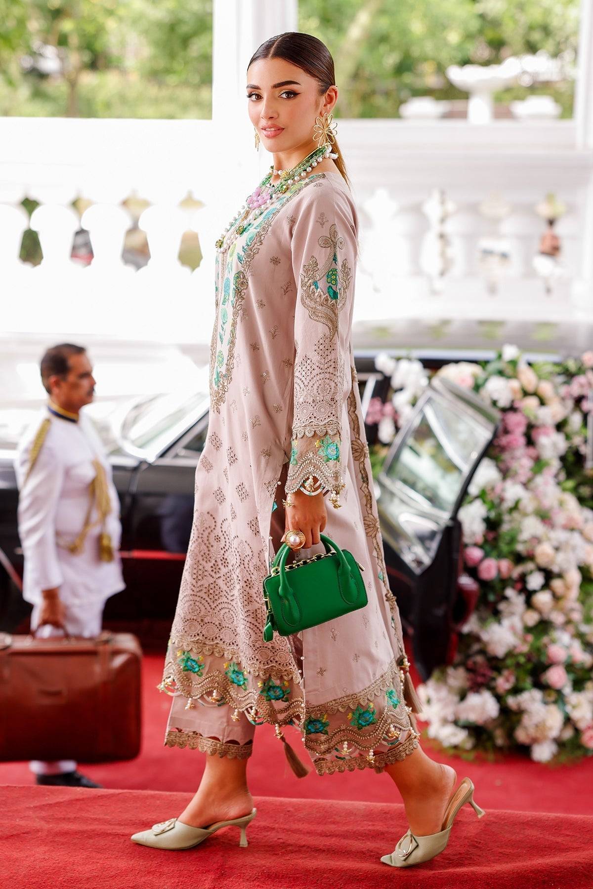 Charizma | Naranji Lawn 25 | CT5-16 by Maria Faisal - Registered Vendor of : Charizma - type : Ladies Clothes - 100% original wedding dresses