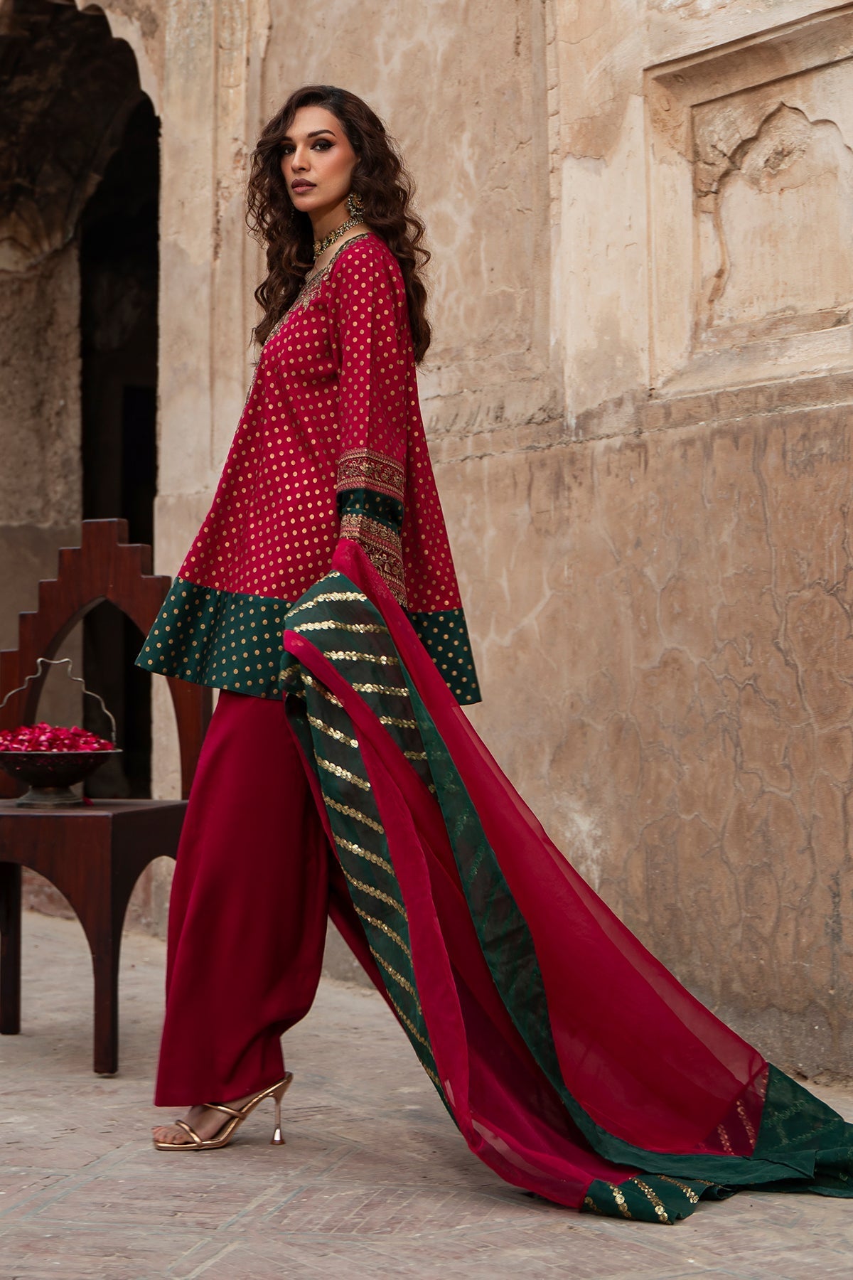 Charizma | Festive Pret | CMA-6-343 - Dress - available at Maria Faisal in UK and USA.