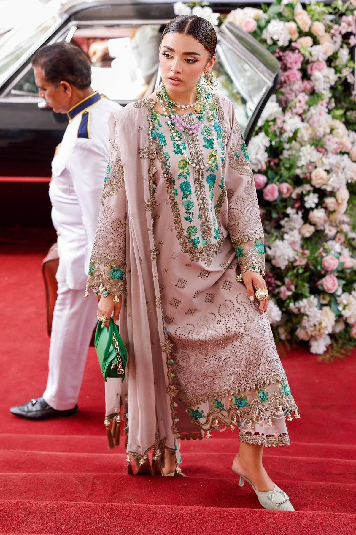 Charizma | Naranji Lawn 25 | CT5-16 by Maria Faisal - Registered Vendor of : Charizma - type : Ladies Clothes - 100% original wedding dresses