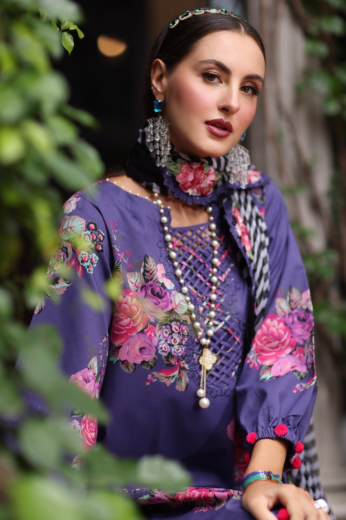 Charizma | Chunnri Collection | CH6-09 - Luxury Dress - available at Maria Faisal in UK and USA.