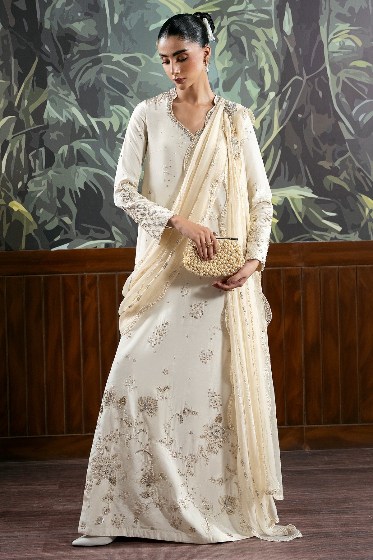 Mina Kashif | Loona Luxe Formals | Zenia - Formal Dress - available at Maria Faisal in UK and USA.