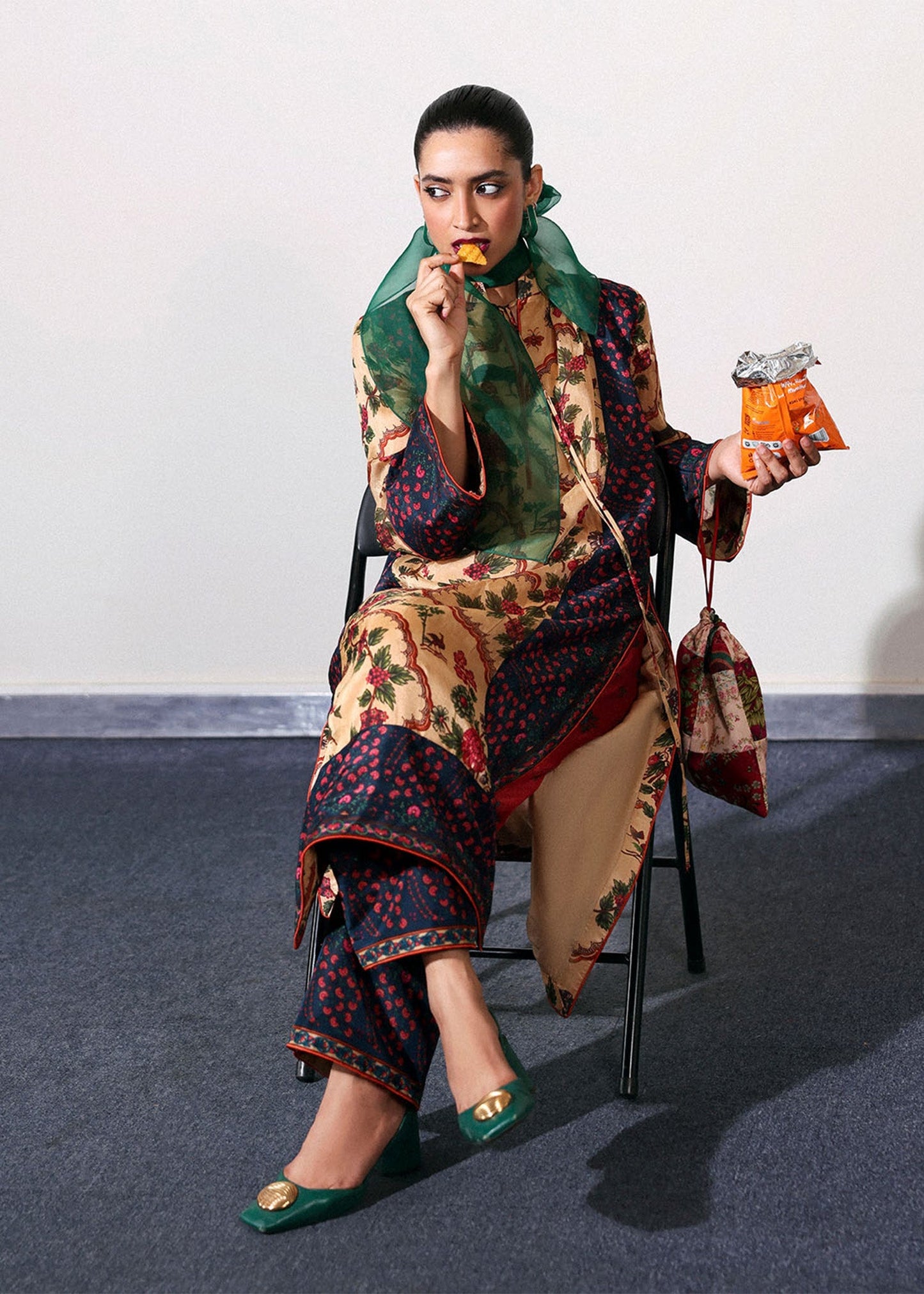 Hussain Rehar | Pay Day | Mocha - Ladies Clothes - Maria Faisal