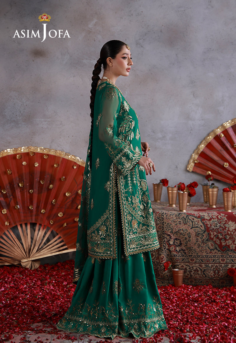 Asim Jofa | Wedding Festive Collection | AJULN-16 - Wedding Dress - available at Maria Faisal in UK and USA.