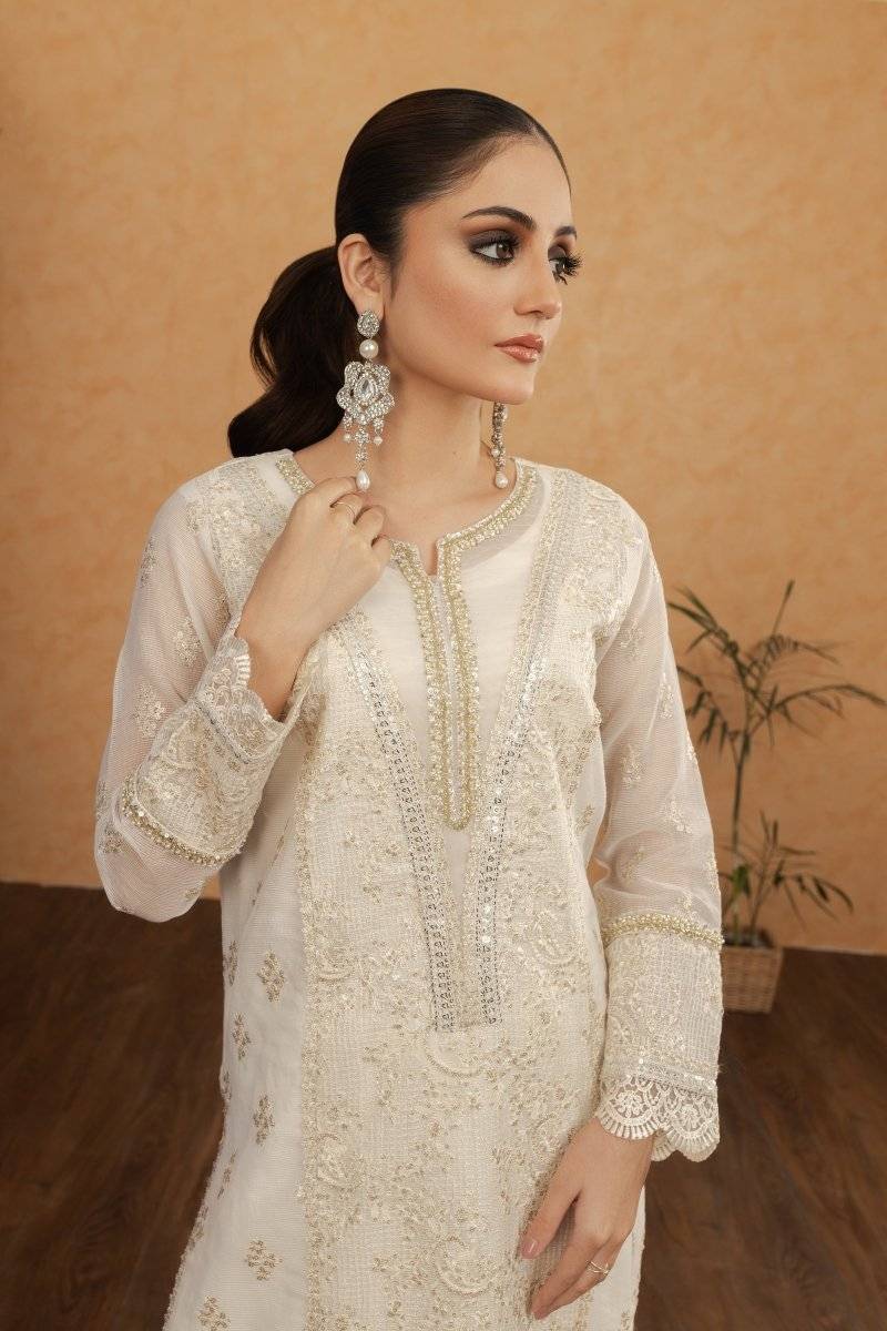 Panache | Pret | White Beauty by Maria Faisal - Registered Vendor of : Panache By Mona - type : Ladies Clothes - 100% original wedding dresses