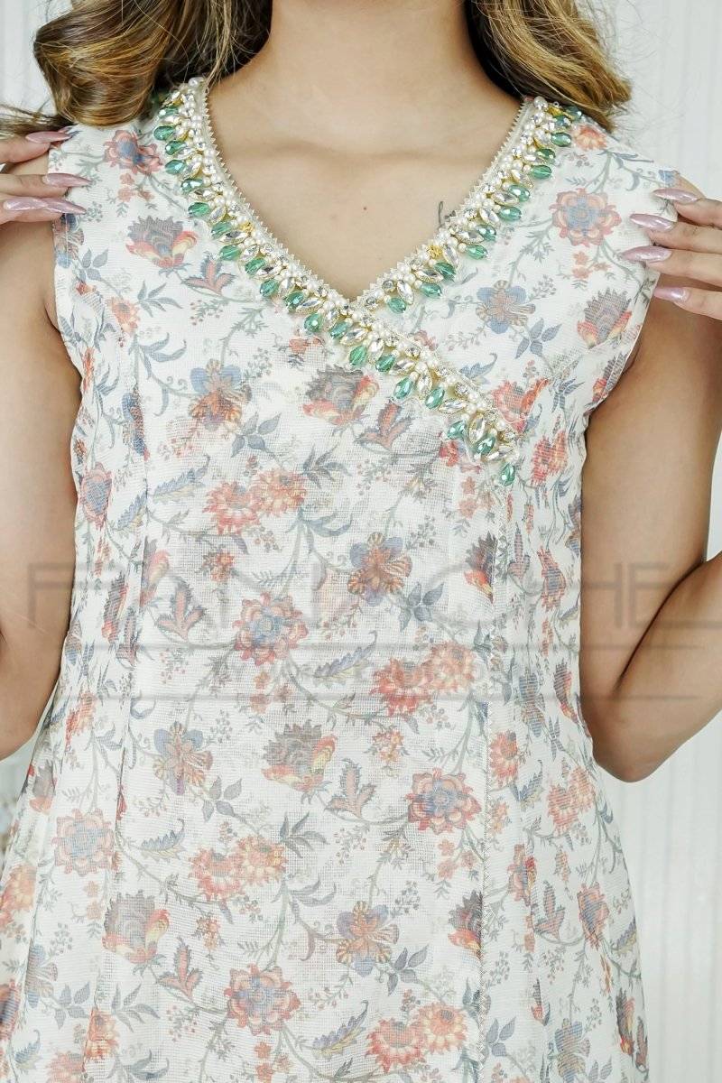 Panache | Pret | White Flora by Maria Faisal - Registered Vendor of : Panache By Mona - type : Ladies Clothes - 100% original wedding dresses