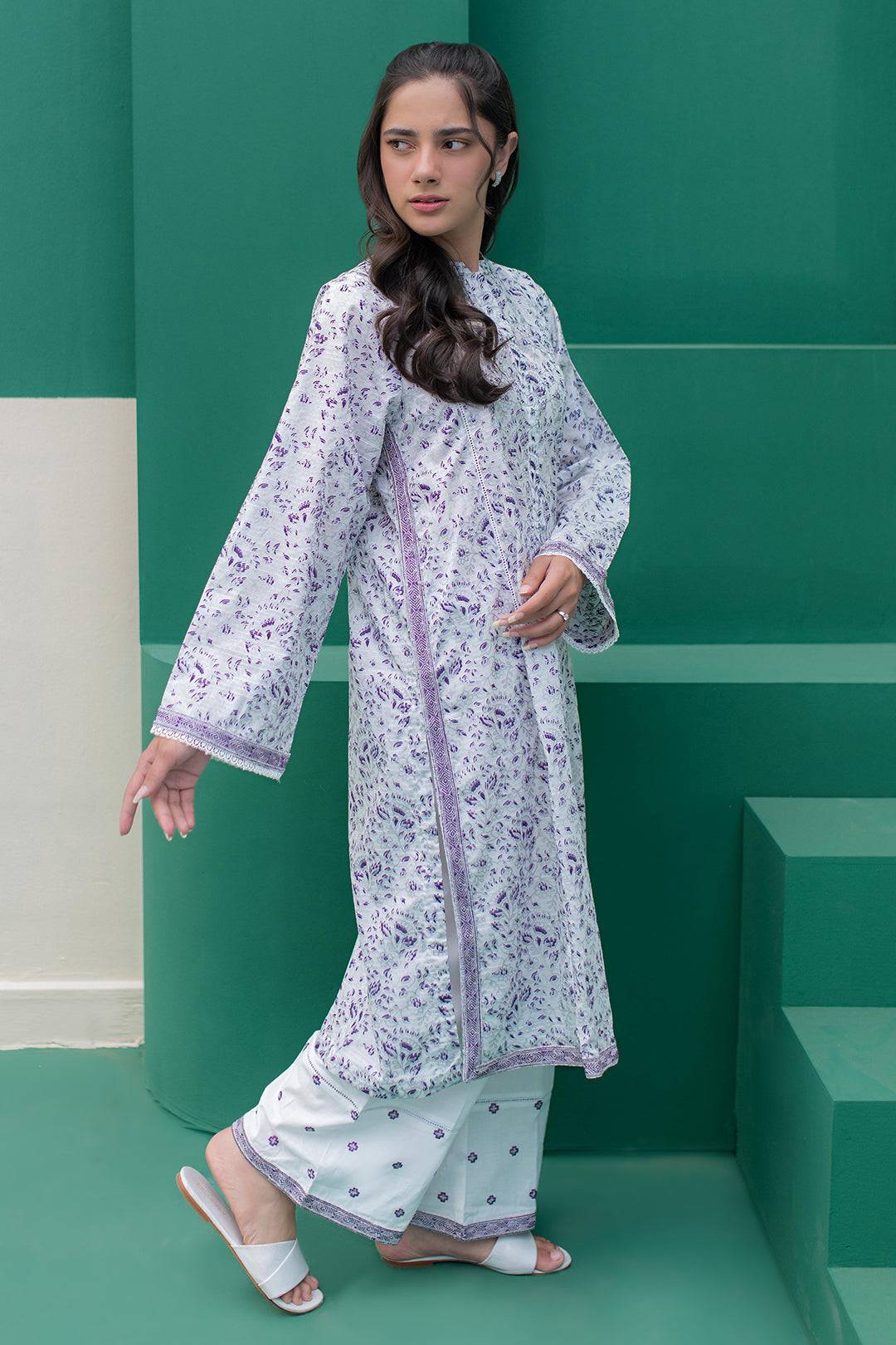Zellbury | Summer Pret | Embroidered Kurta Trouser - 2116 by Maria Faisal - Registered Vendor of : Zellbury Women - type : Essential Pret - 100% original wedding dresses