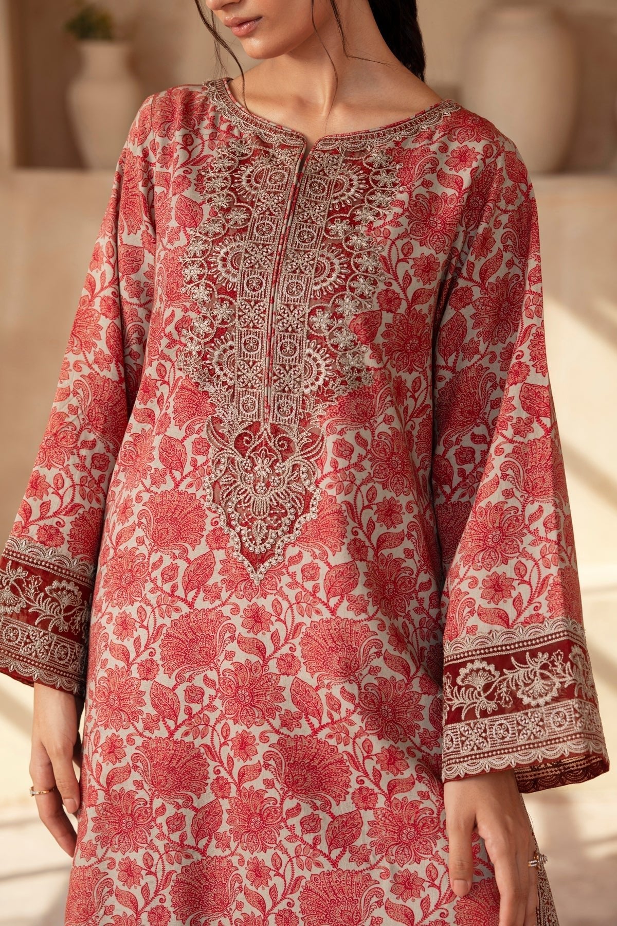 Xenia Formals | Autumn Refresh | LAPIS - is Rust dress from Xenia Formals - Ladies Clothes - Maria Faisal