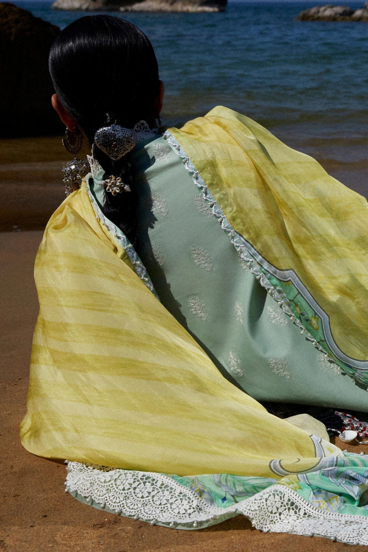 Zara Shahjahan | Luxury Lawn 24 | MAHI-1B - Ladies Clothes - Maria Faisal