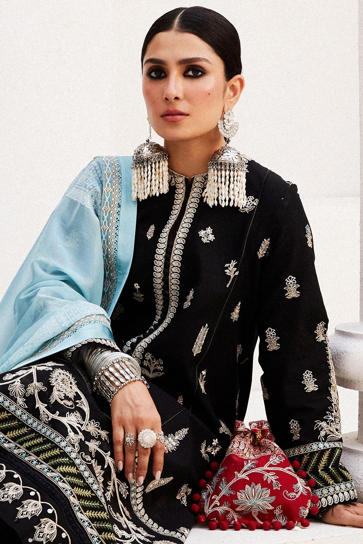 Zara Shahjahan | Luxury Lawn 24 | MYRA-14B - Ladies Clothes - Maria Faisal